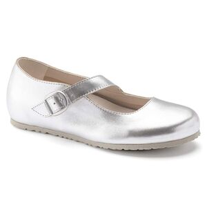 Birkenstock Tracy Leather Shoes / Color Silver/ Size US 9W-7M/ NWB/ MSRP 139